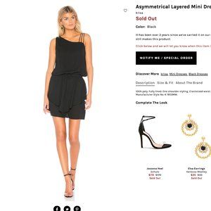 Revolve Krista Asymmetrical Layered Mini Dress